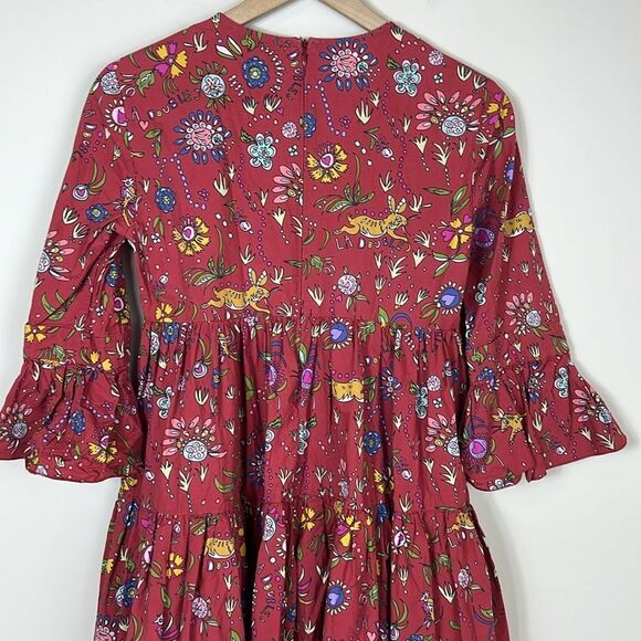 La Double J Bambi Dress in Babe Bordeaux Size Small - Picture 8 of 13